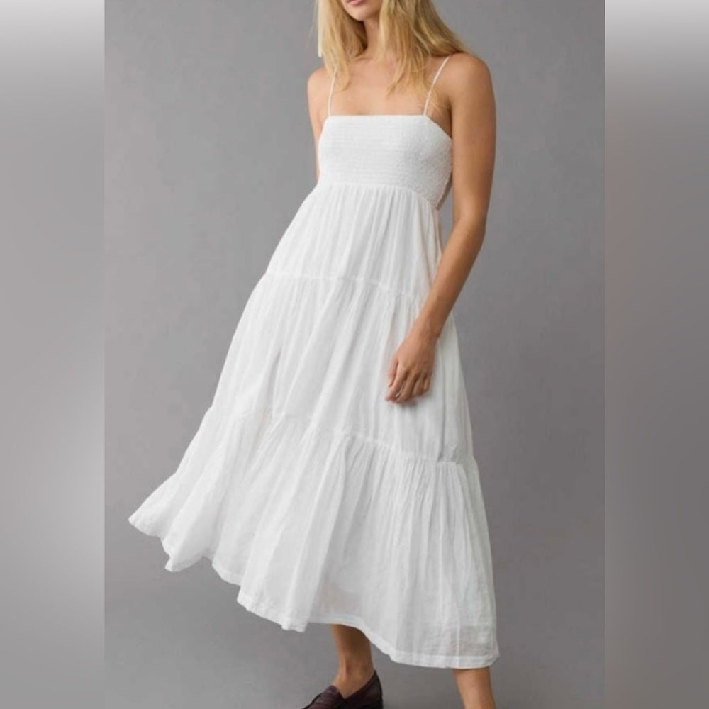 American Eagle Outfitters White Maxi Dress